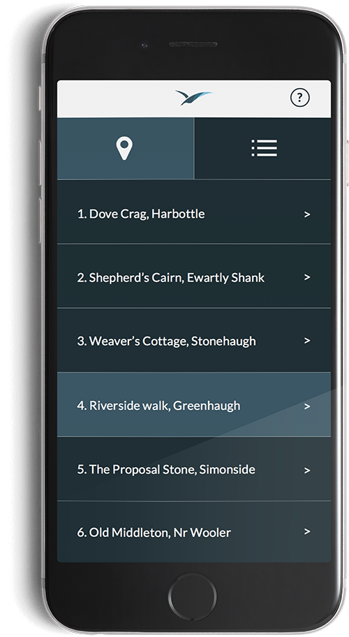 Poems in the Air locations screen